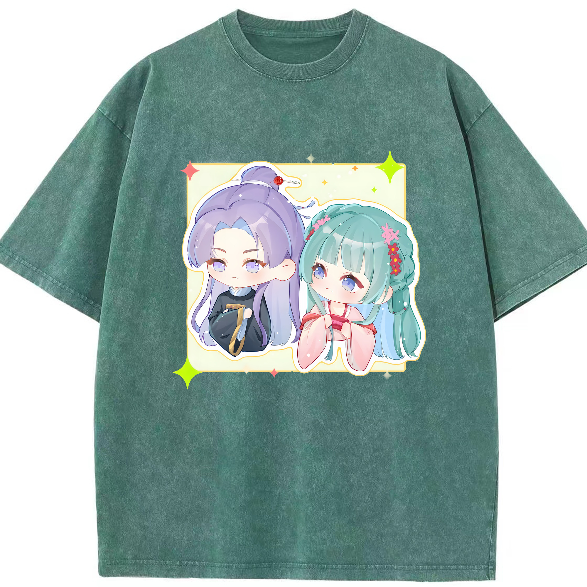 （画像用） 薬屋のひとりごと The Apothecary Diaries 綿100% ヴィンテージ風 半袖Tシャツ（フロントプリント）